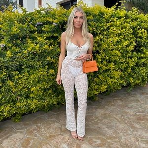 Outcast White Jumpsuit